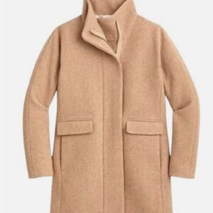 J. Crew Wool Tan Italian Stadium Cloth Coat